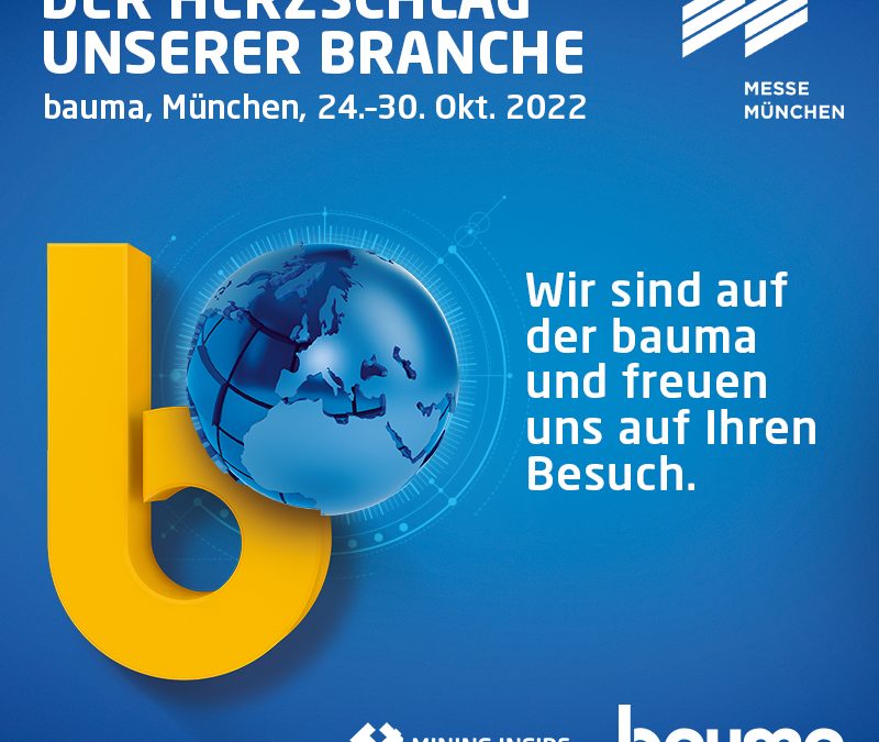 BMS stellt auf BAUMA, der Weltleitmesse für Baumaschinen in München aus