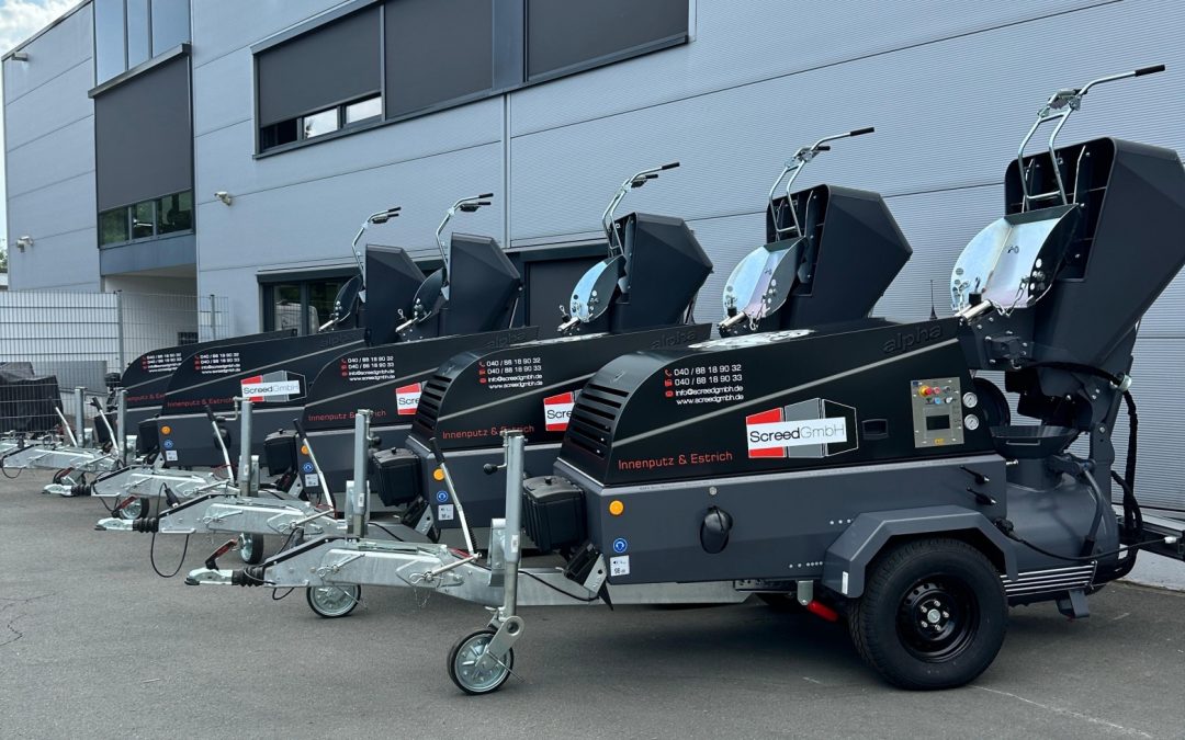 Fünf auf einen Streich – Screed GmbH setzt auf geballte alpha CR Power