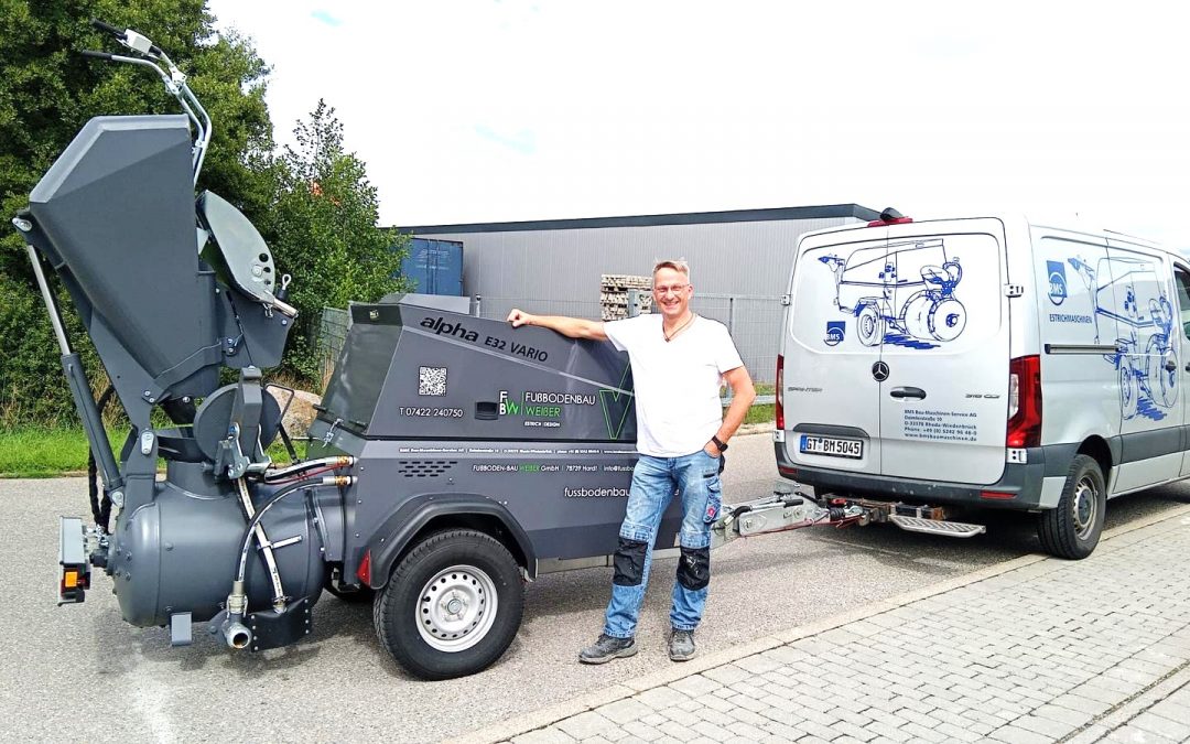 Elektro-Power mit der alpha E32 auf der Baustelle